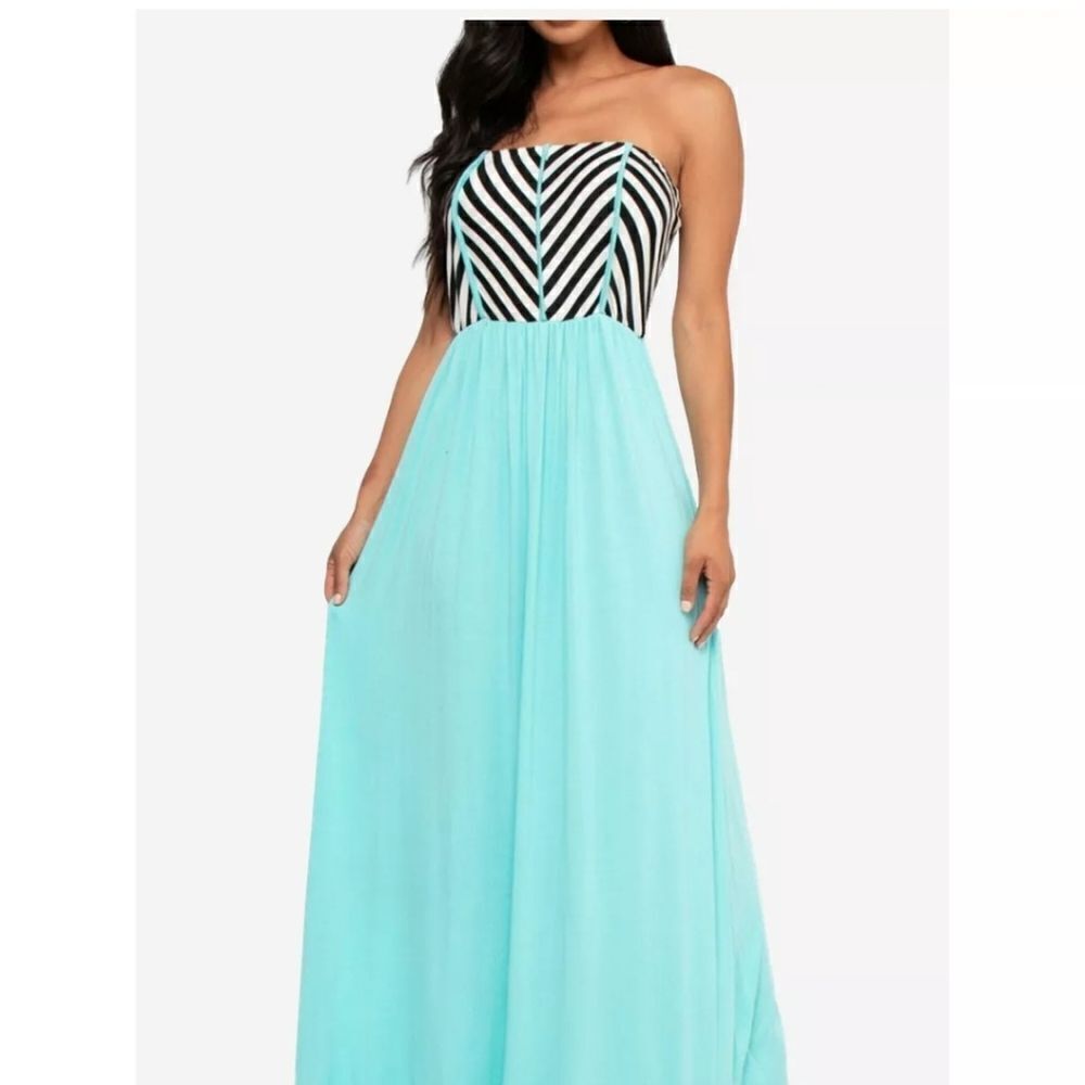 Emerald Strapless Maxi Dress
